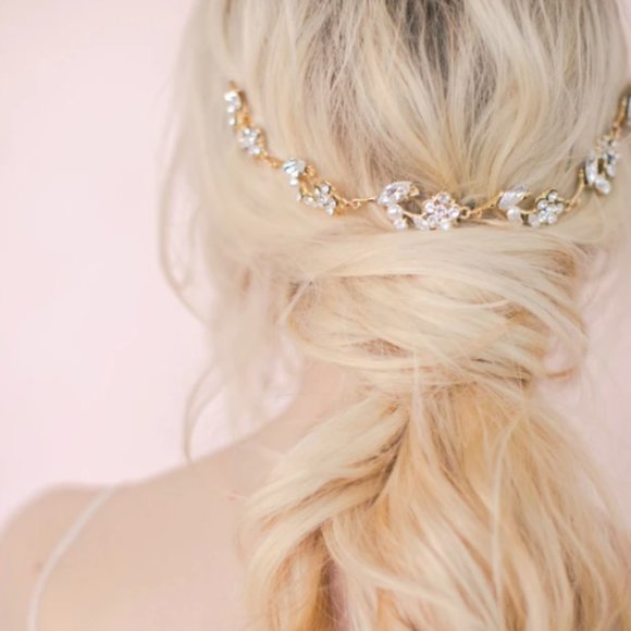 Lindsay Marie Romantique Crystal & Pearl Hair Vine main image 4